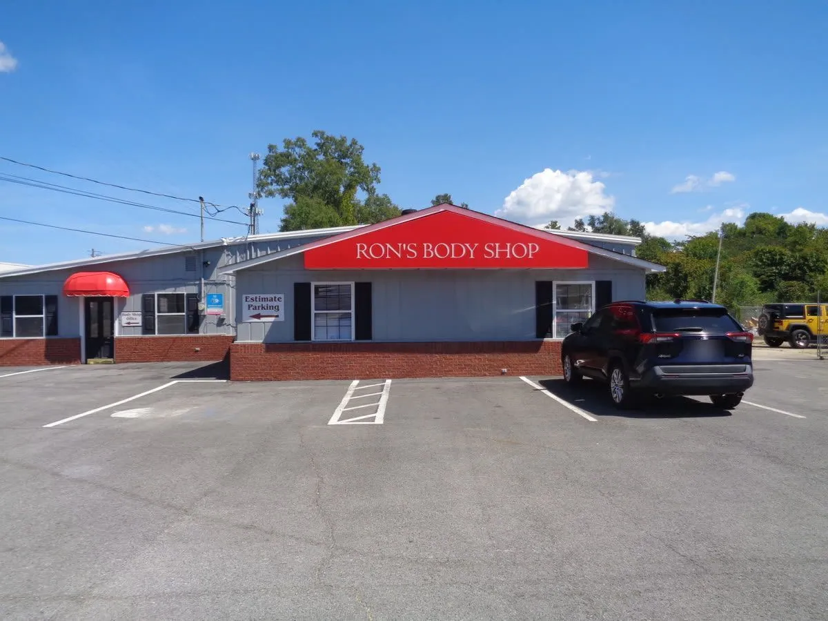 Collision Repair being performed at Ron's Body & Paint Shop in Rainbow City, AL