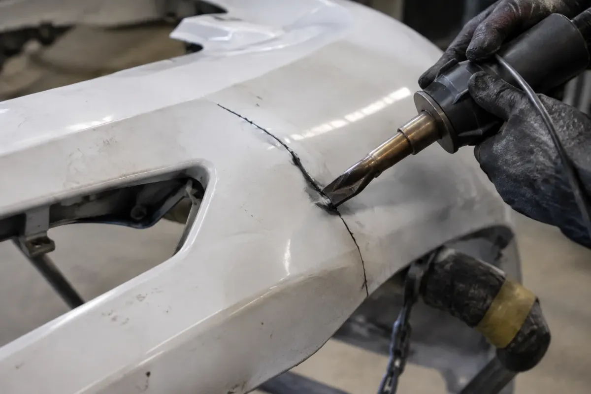 Bumper Repair at Ron's Body & Paint Shop, Rainbow City, AL